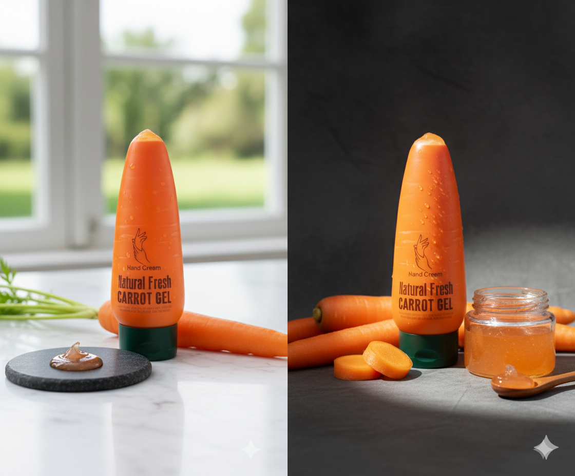 Natural Fresh Carrot Hand Cream Gel - OzuSkin™ Care